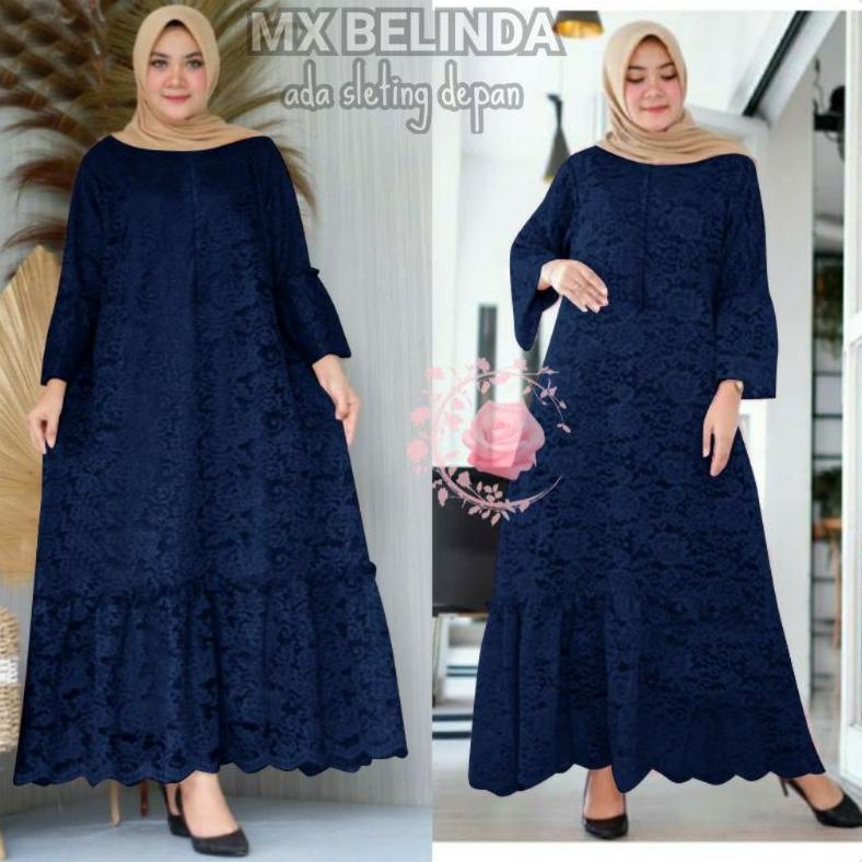 Ready Gamis 5L Jumbo Ld140 Kekinian Baju Gamis Besar Ukuran Jumbo Ld 120 130 140 Terbaru Linda Dress