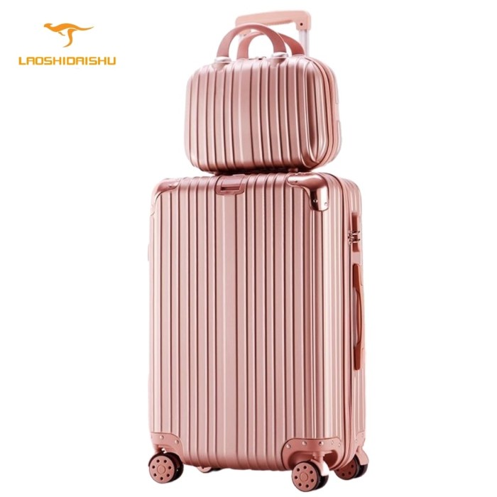 Laoshidaishu A973 Koper 2 In 1 Koper 24 Inch 22 Inch Kabin Bagasi