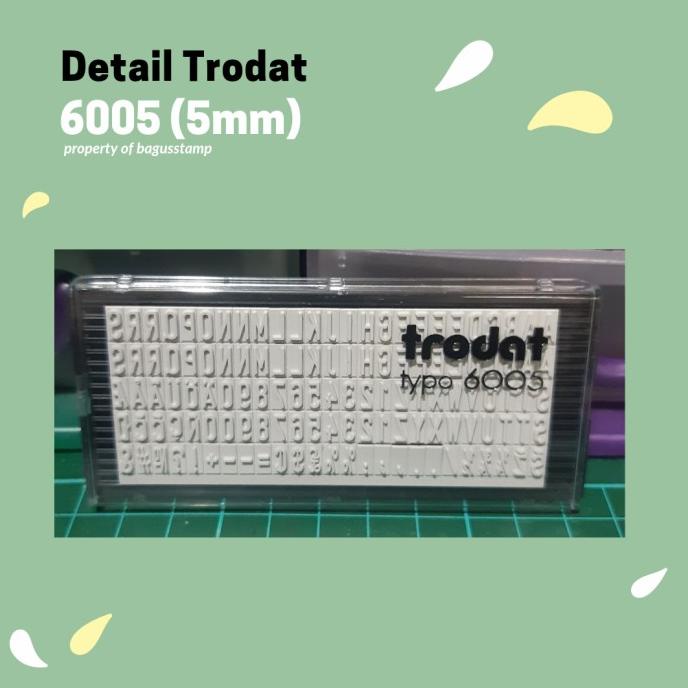 

Trodat Extra Rubber 5mm 5 mm Typo 6005 ( Spare Part 4911 4912 4913 )