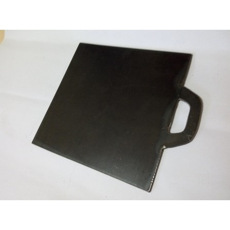 Wajan Persegi Plat Baja Alat Panggangan Roti Bakar Sosis Burger 40Cm