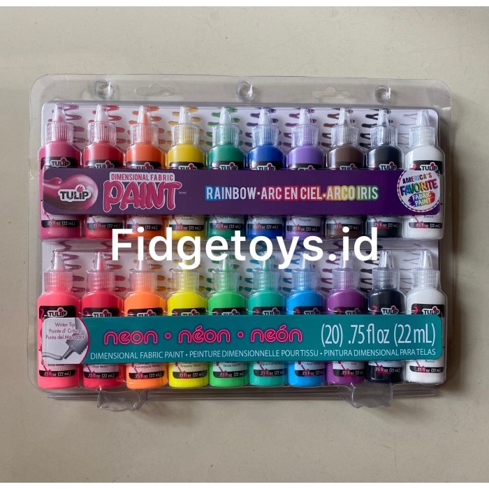 

✨Sale Tulip Dimensional Fabric Paint Party Pack - Permanent 3D Paint Diskon