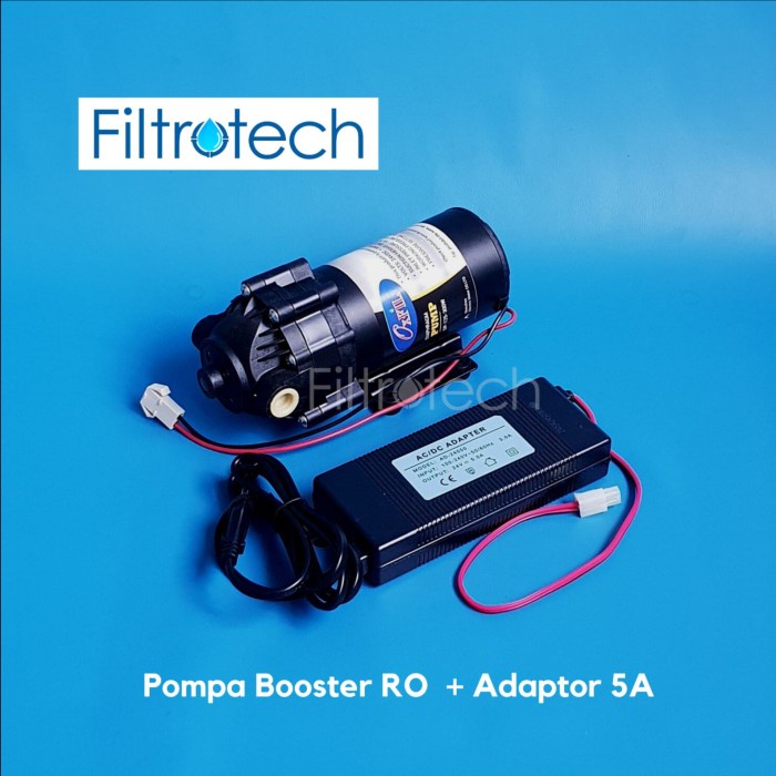 Promo Pompa Ro 400 Gpd/500 Gpd Booster Pump Ro 400Gpd + Adaptor +Fitting