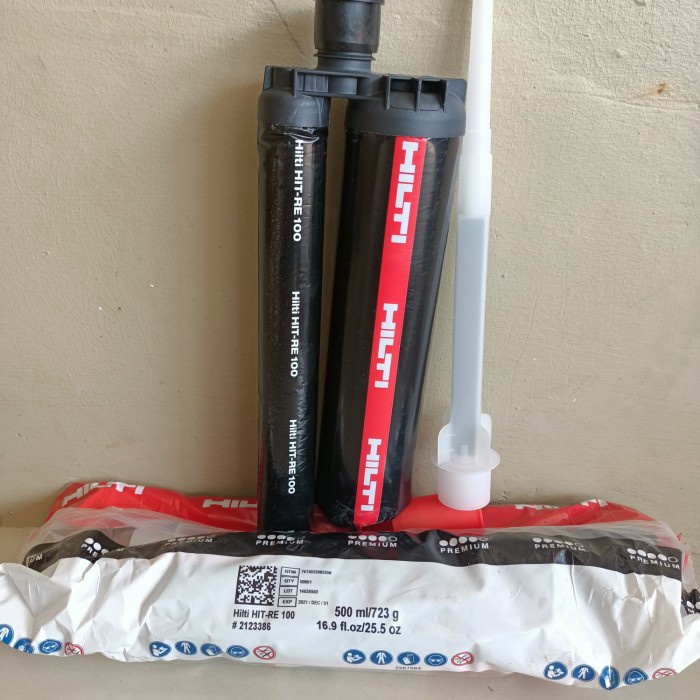 

Hit Re 100 Chemical Anchor Hilti,Lem Anchor Beton,Rebar Stek-500 Ml