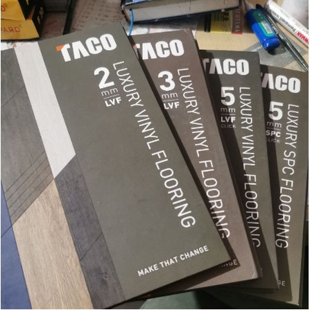 Promo Paket Lengkap Buku Katalog Taco Vinyl Lantai 2Mm 3Mm 5Mm Terbaru 2022