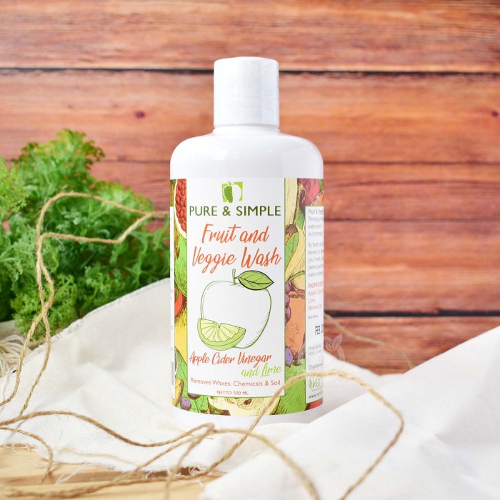 

Terlaris Verdure Fruit & Vegetable Wash with Apple Cider Vinegar n Lime 500 Ml SALE