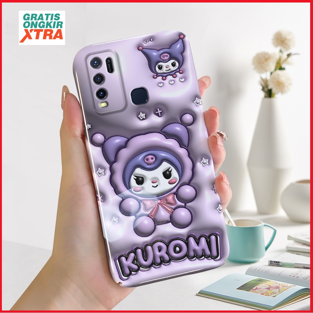 Luxury Case For VIVO Y30 Y50 Y30i 1938 Hot Ins  Kuromi dan Melody  Advanced Kesing hp murah cassing 