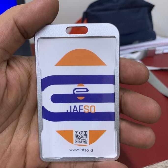 

AKASHMARKET !!! name tag id card holder saku Almunium Grosir - TERLARIS !