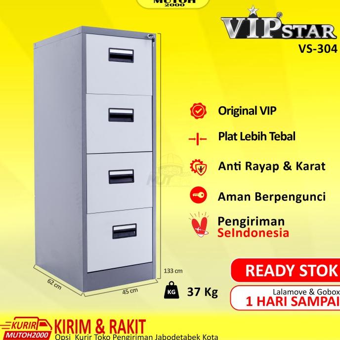 

Big Sale Vip Star Vs-304 Filling Cabinet 4 Laci Filing Kabinet 4 Laci Original