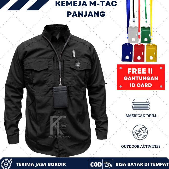 Best Seller Kemeja Tactical Big Size / Kemeja M-Tac Panjang / Baju Kerja Jumbo Original