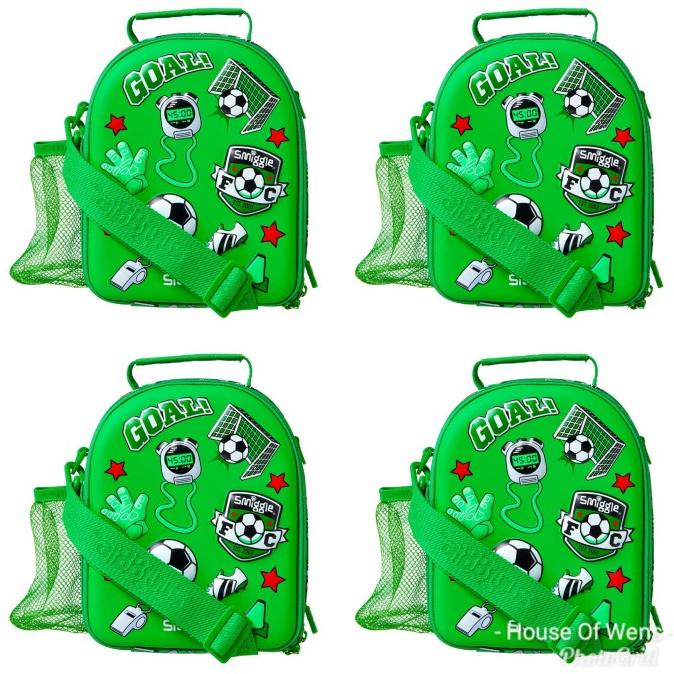 New Smiggle Woah Double Hardtop Strap Lunchbox - Tas Bekal Smiggle Berkualitas