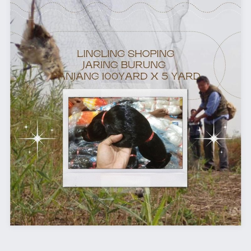 JARING BURUNG EMPRIT PIPIT 1.3/4 100YARD X 100YARD