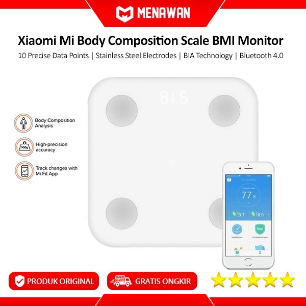 Xiaomi Mi Body Composition Smart Scale Fat Scale Bmi Timbangan Badan Promo Terbaru