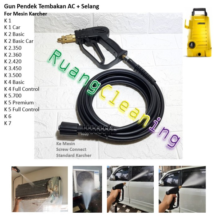 Selang Tembakan AC Hose Gun Set Jet Cleaner for Karcher K1 K2 K3 K4 K5