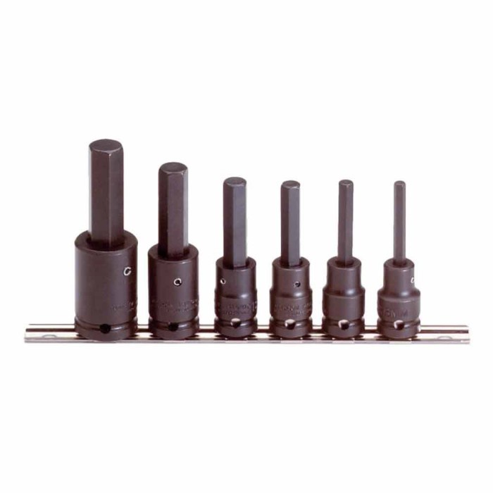 Proto 1/2" Drive 6 Piece Impact Socket Set -J74252