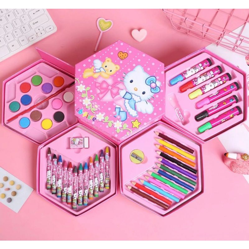 

(ACEH TIMUR)ART SET 46PCS WARNA LENGKAP DAN MEWAH