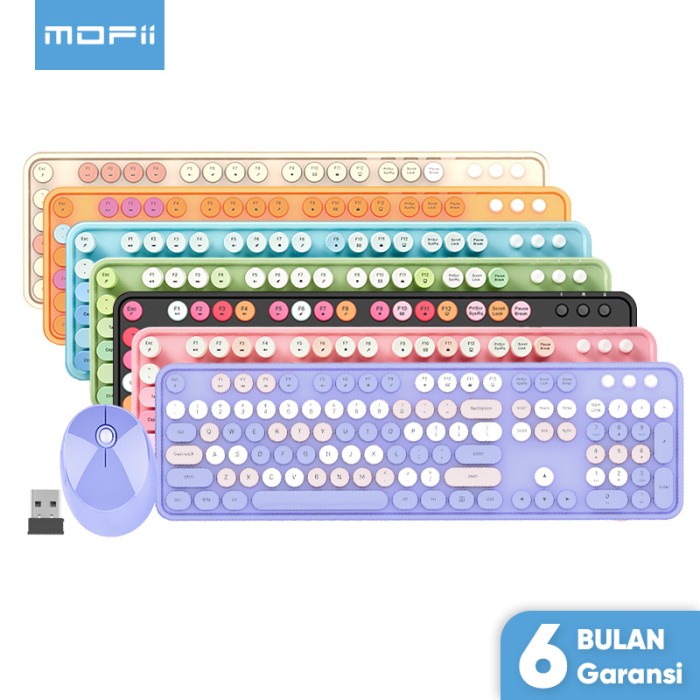 MOFII KEYBOARD WIRELESS MOUSE WIRELESS SET SWEET COLORFUL ORIGINAL