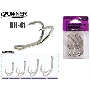 Terlaris Double Hook Owner "Dh-41 (3X Strong)" (Color Silver)