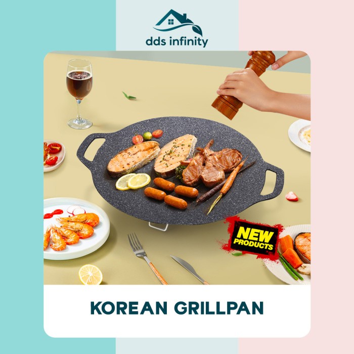 Sale Grill Pan Korean Alat Panggangan Daging/Alat Pemanggang Bulat BBQ /GRILL PEN/BAKARAN SATE/MULTI