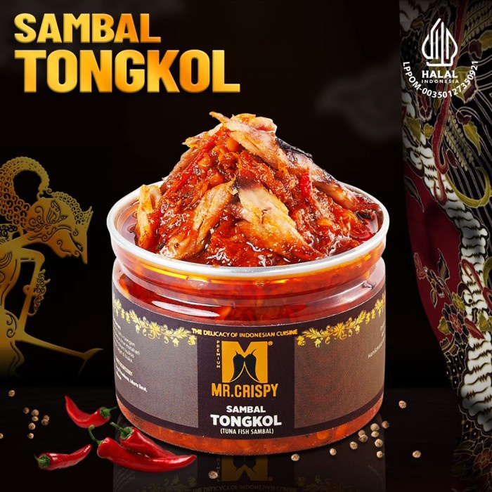 

Promo Sambal Cakalang/Tongkol/Roa/Ikan Asin Jambal/ Sambel Mr Crispy Terbaru