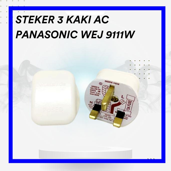 Kualitas terbaik] Colokan Steker kaki 3/AC Panasonic WEJ-9111 W A Mode