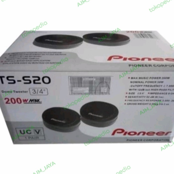 Promo Tweeter Pioneer/Pioneer Ts-S20/Dome Tweeter Pioneer Terbaru