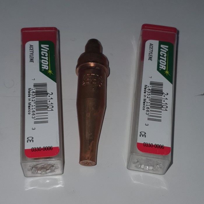 VICTOR CUTTING TIP NOZZLE ACETYLENE 2-1-101 / MATA BLENDER LAS POTONG