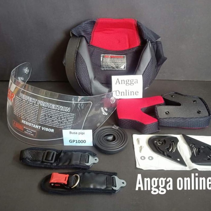 Promo Busa Helm Nhk Gp1000 Nhk Gp 1000 + Kaca Helm, Lis Karet, Tali Helm Terbaru