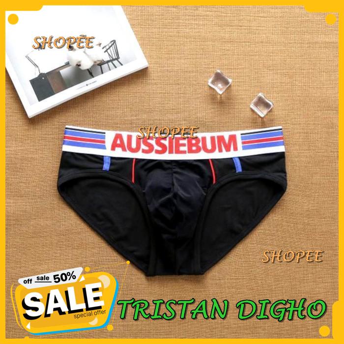 AUSSIEBUM BW CELANA DALAM PRIA SEXYBRIEF - HITAM, M / AUSSIEBUM BW CELANA DALAM PRIA BRIEF - HITAM, 
