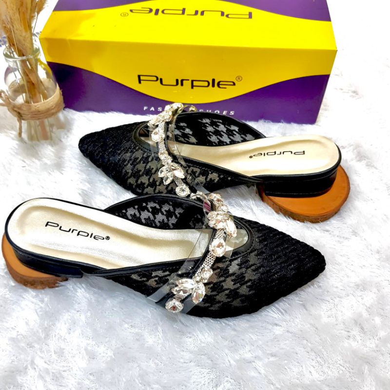 Wedding Flat Brukat Cheida By Purple Shoes
