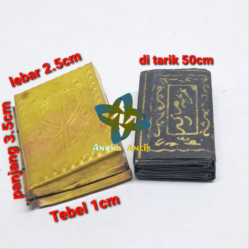 

Stambul andarun kertas tinta emas plus kotak