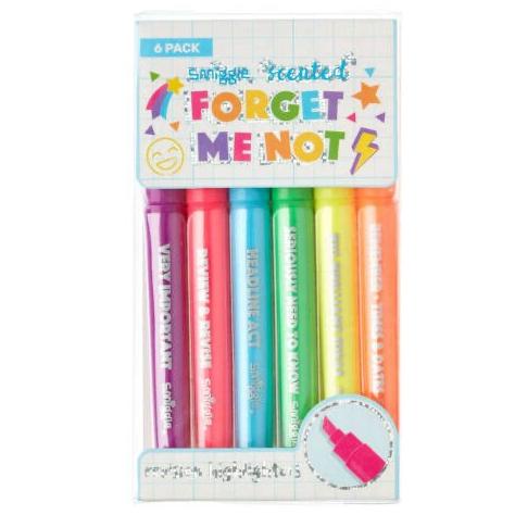 

New Smiggle Forget Me Not Highlighters 6 Pack Revision Neon Rainbow Colour Limited Edition