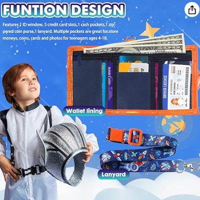 Terjangkau VEST wallet dompet mini anak lanyard/dompet lipat 2 atau 3 anak tali panjang U2064/U2062 