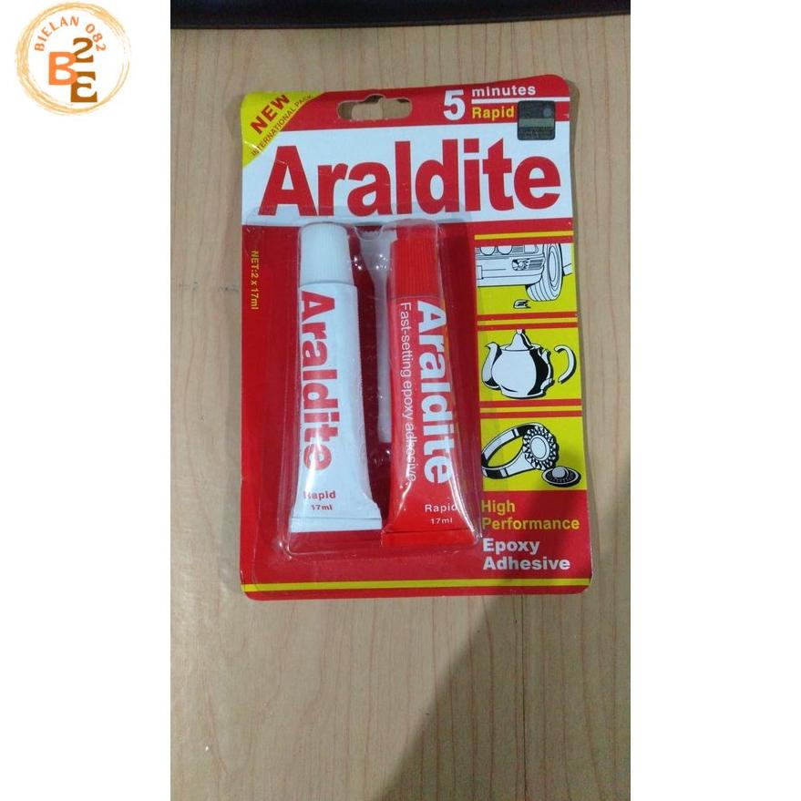 

Special Lem Araldite 5 Menit epoxy Hardine + Resin Lem .bie082 ..