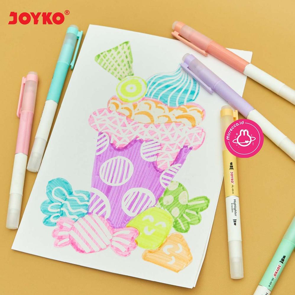 

Special - SET 6 COLOR ERASABLE HIGHLIGHTER JOYKO HL-69-6 ~