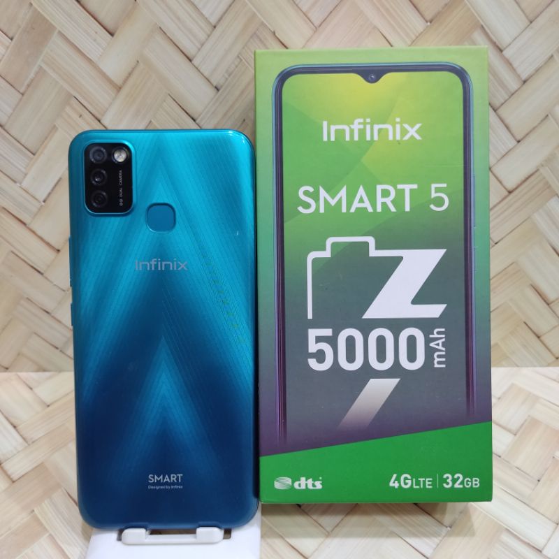 Infinix Smart 5 3/64 GB Handphone Second Seken Bekas Fullset Batangan Original