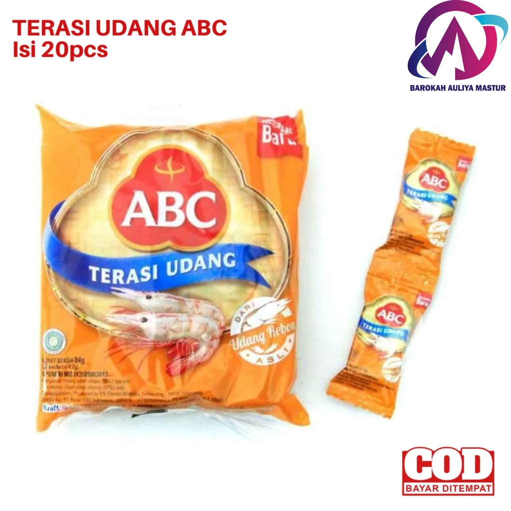 

Terasi Udang Sachet ABC isi 20 x 4.2gr Sambel Makanan BAM Pasar Online Murah Padang