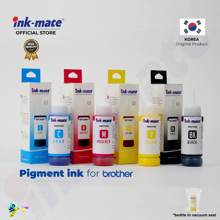 

Ready Tinta Pigment For Brother - Inkmate 100Ml (1Set) Murah