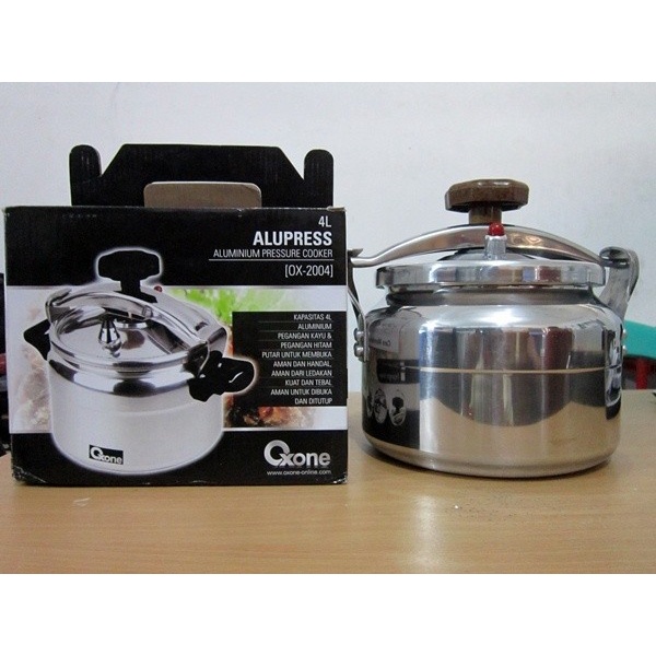 [Ori] Oxone Ox-2004 Aluminium Pressure Cooker - Panci Presto 4 Liter Bisa Gojek