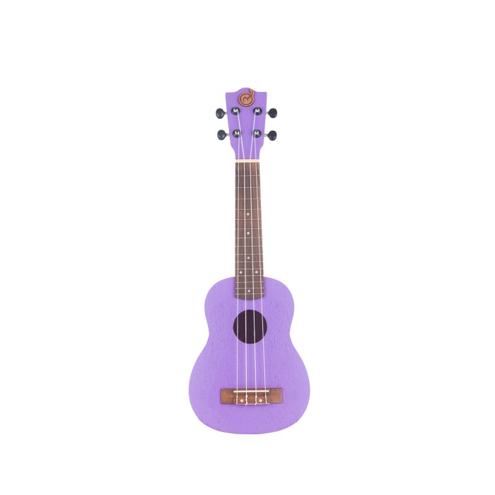 Ukulele - Ukulele Purple Mandalika Premium Original Soprano Fullset