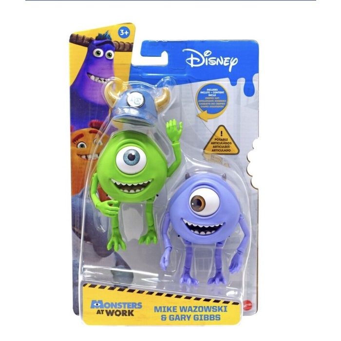 [Original] Disney Pixar Monsters At Work Mike Wazowski  Gary Gibbs Figure Mattel Bisa Sameday