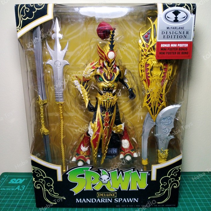 ✅Baru Mcfarlane Spawn Deluxe Mandarin Spawn Designer Edition  Mini Poster Berkualitas