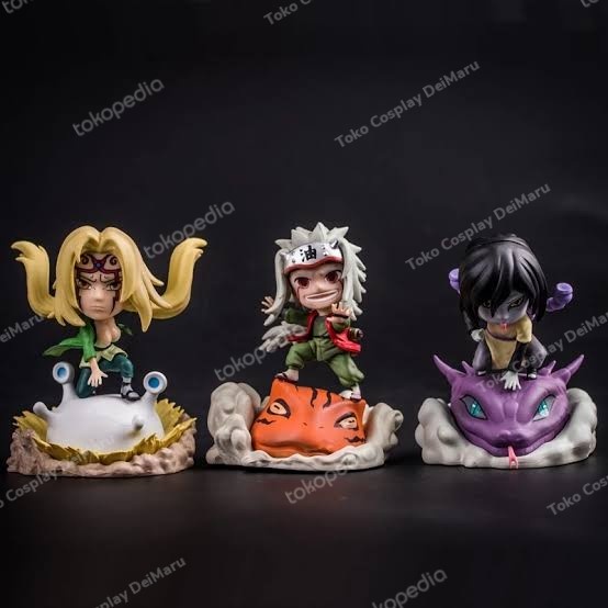 ✅Baru Base Kuchiyose Nendoroid Jiraiya Orochimaru Tsunade Chibi Action Figur Bisa Sameday