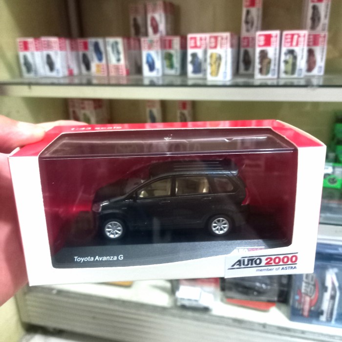 ✅COD Diecast Miniatur Mobil Toyota Avanza G Hitam 1:43 Official Auto 2000 R Berkualitas