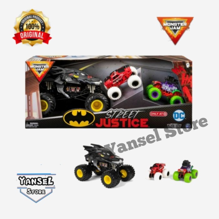 ✅COD Monster Jam Batman Monster Truck 1:24 Bisa Sameday