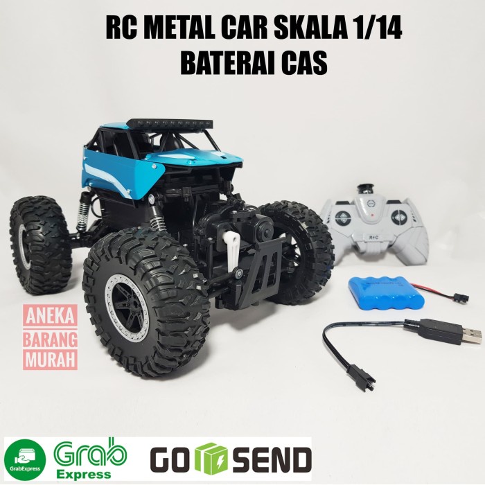✅New Rc Metal Car 1/14 Rc Offroad 4Wd 4X4 Crawler Adventure Mobilan Remot Terbatas