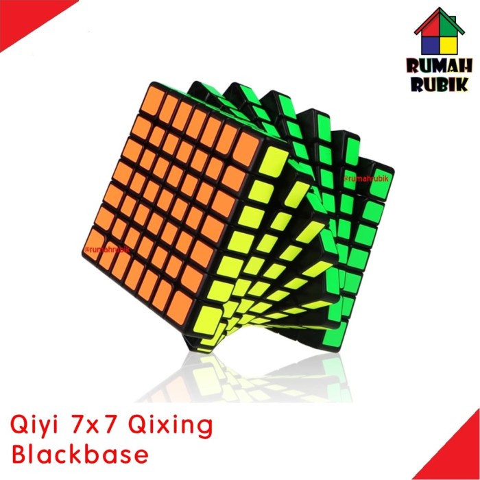 ✅New Rubik 7X7 Qiyi Qixing Blackbase Limited