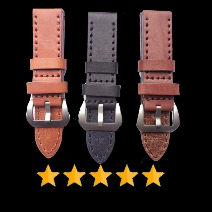 ✅Ori Tali Jam Tangan Kulit Asli 20Mm 22Mm 24Mm For Citizen Brown Diskon