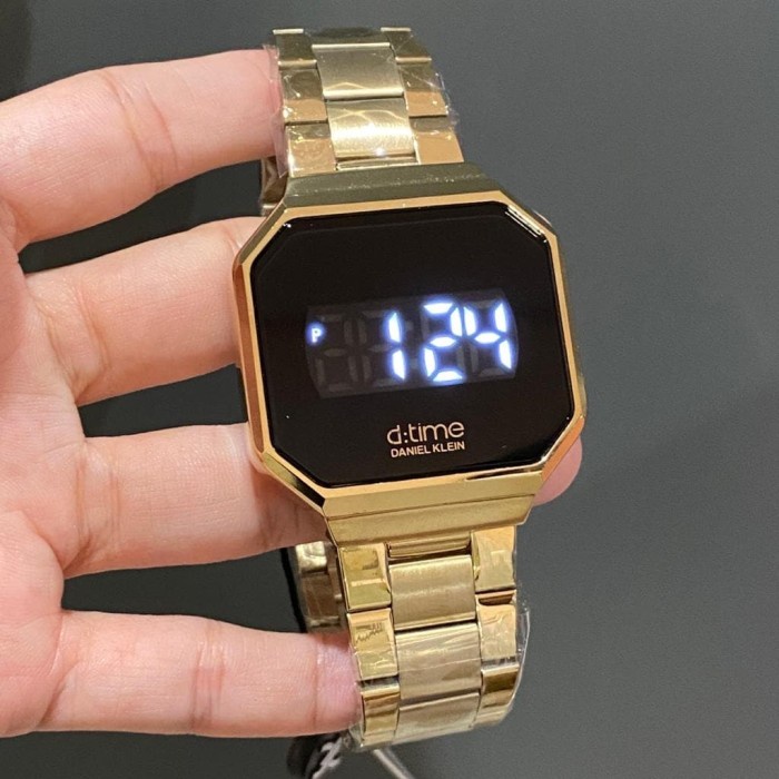✅Ori Jam Tangan Wanita Daniel Klein Dk112409-3 Digital Gold Original Terbatas