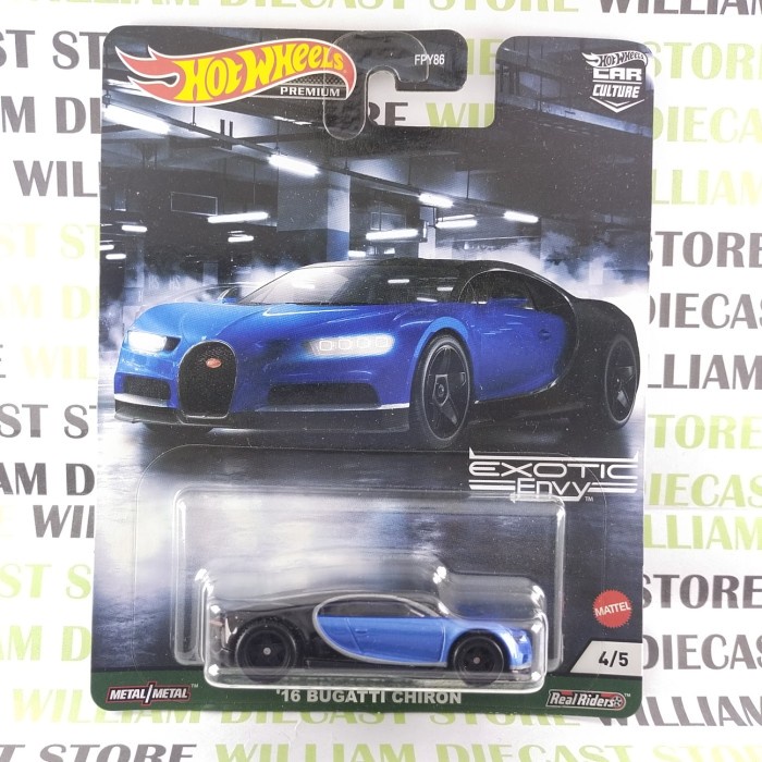 ✅COD Hot Wheels Premium Bugatti Chiron Exotic Envy Hotwheels Car Culture Bisa Sameday