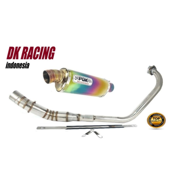 ✨New Knalpot Racing Yamaha Vixion Pdk Oval Fullsystem High Quality Bisa Gojek